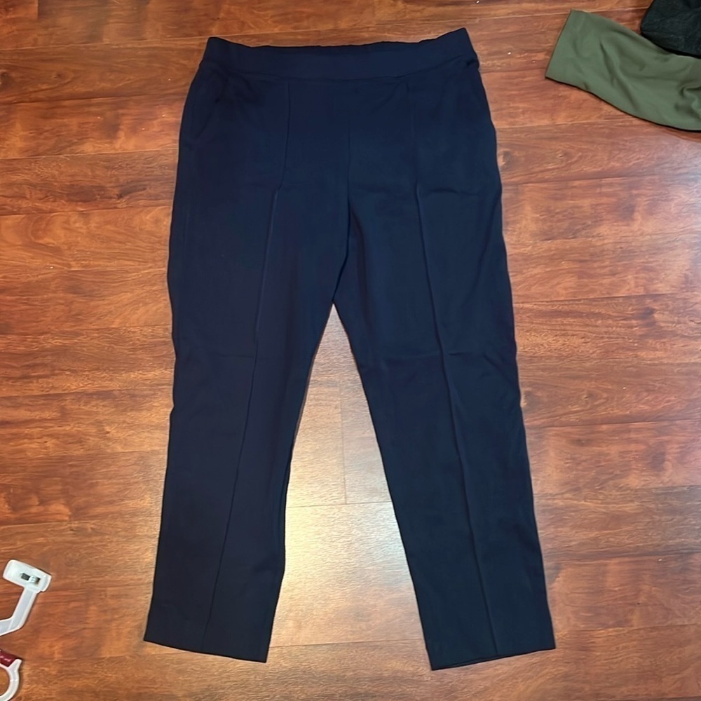 size large J.Crew navy pleated pants